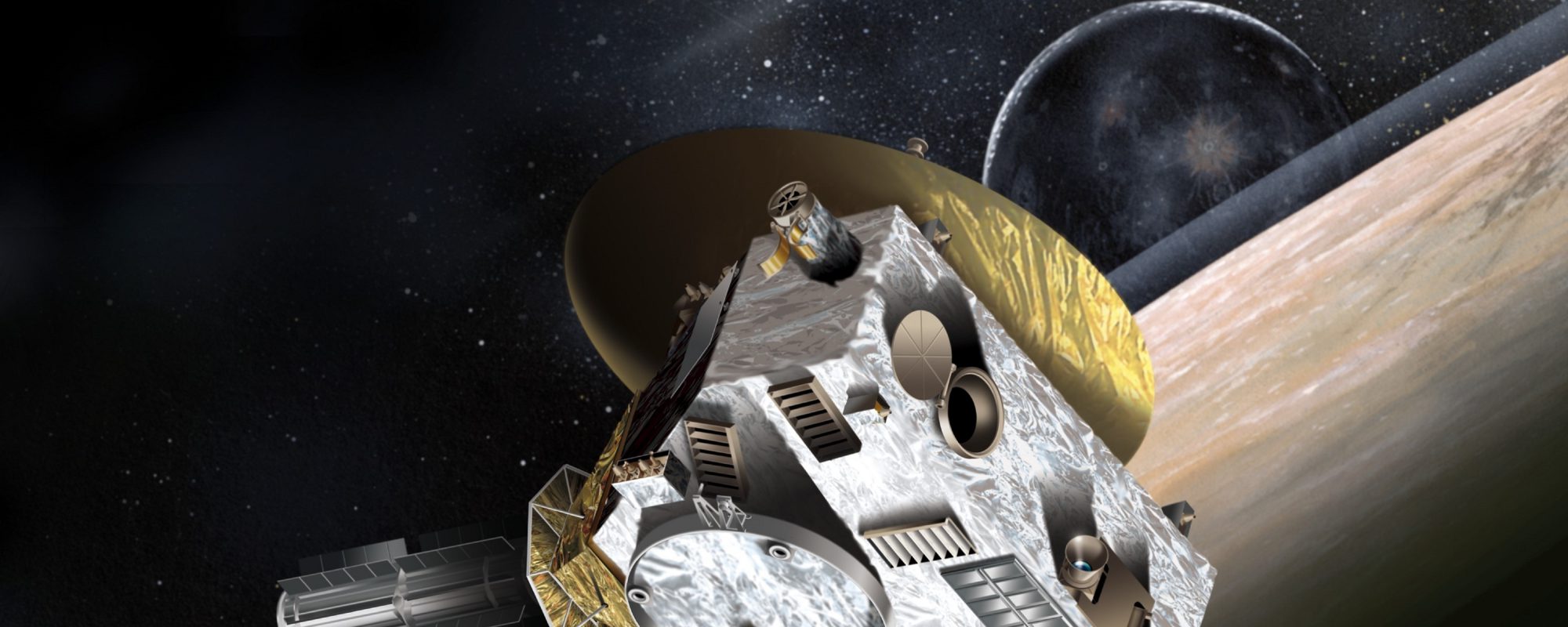 Sonda New Horizons explorando el espacio